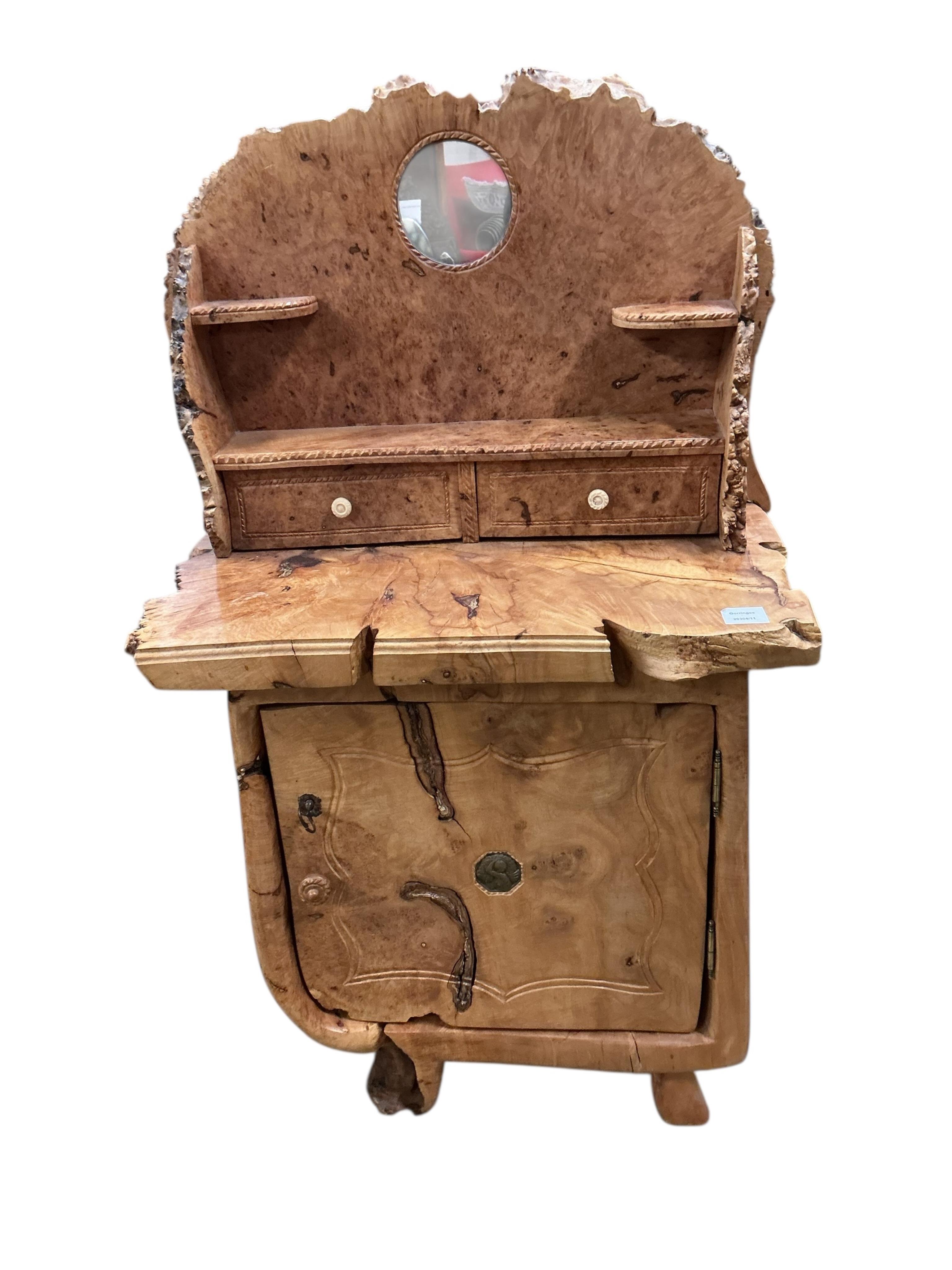 Pierre Decorse (b.1953), a naturalistically modelled washstand, width 68cm, depth 36cm, height 110cm